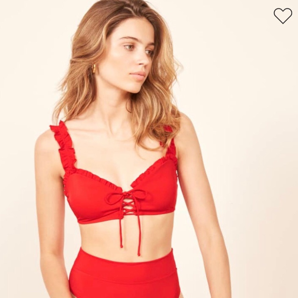 Reformation Heart bikini top